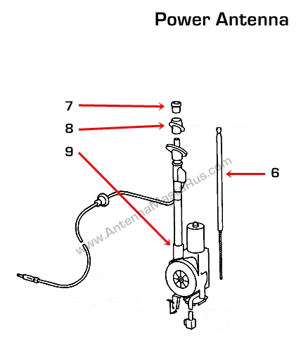 86300-34010, 86337-34030, 86392-34020, 86396-89102, Power Antenna Mast